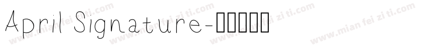 April Signature字体转换